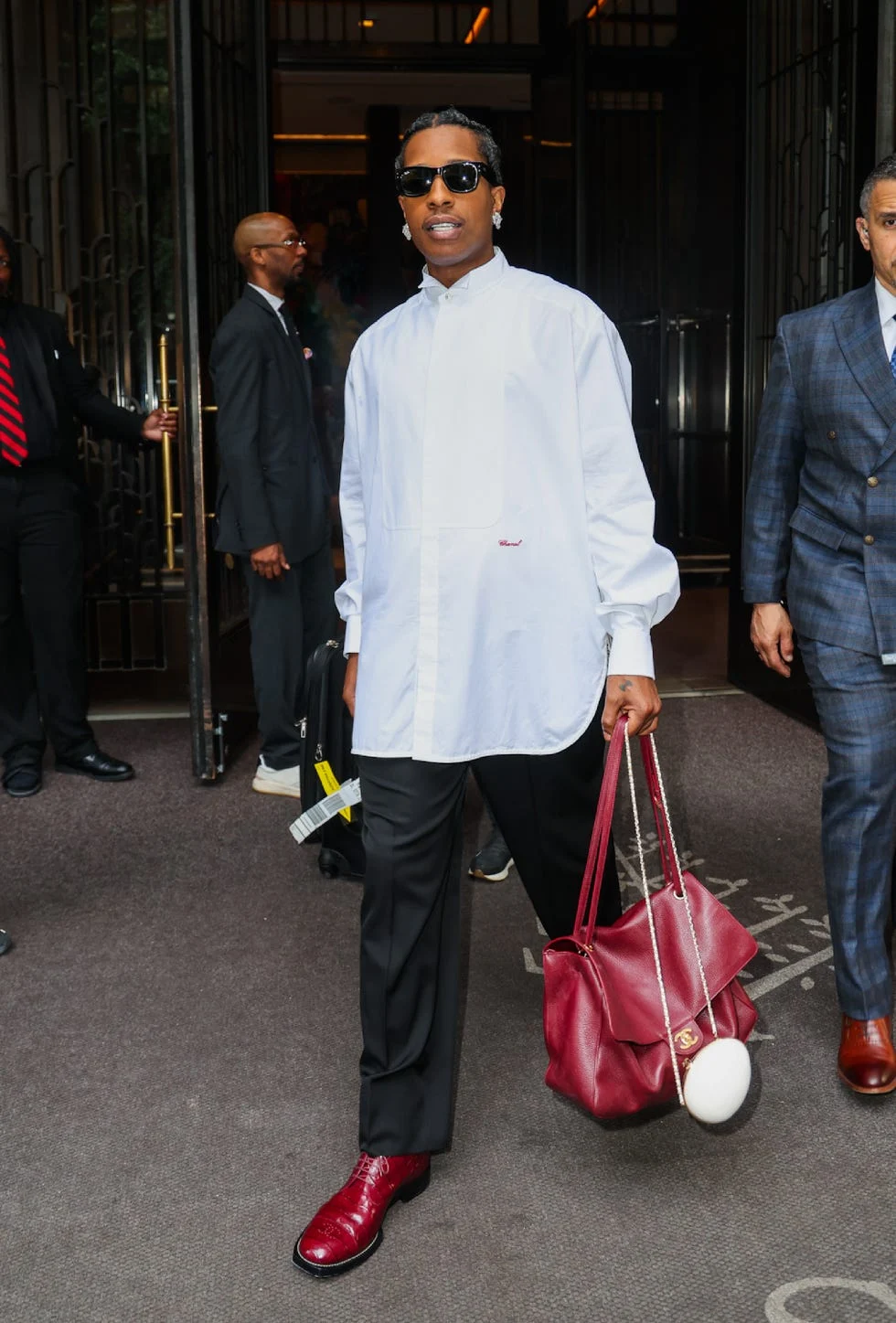 new york, ny june 9: a$ap rocky is seen out and about on june 9, 2026 in new york, new york. (photo by mega/gc images)