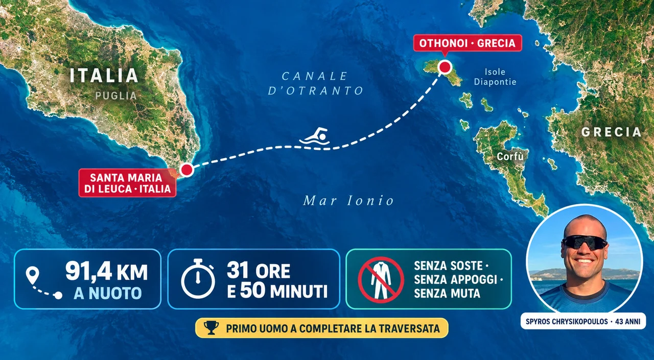 Nuoto acque libere Canale d'Otranto