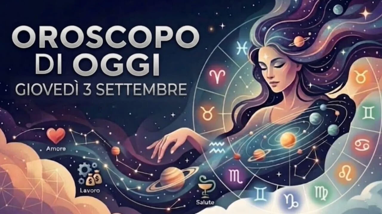 Oroscopo di giovedì 3 settembre 2026: quadro astrale e previsioni per i 12 segni