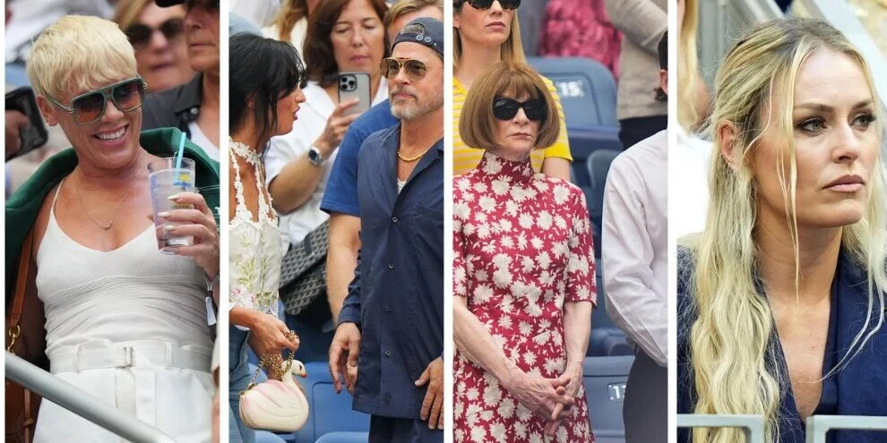 Parata di stelle alla finale degli US Open a New York: da Brad Pitt ad Anna Wintour