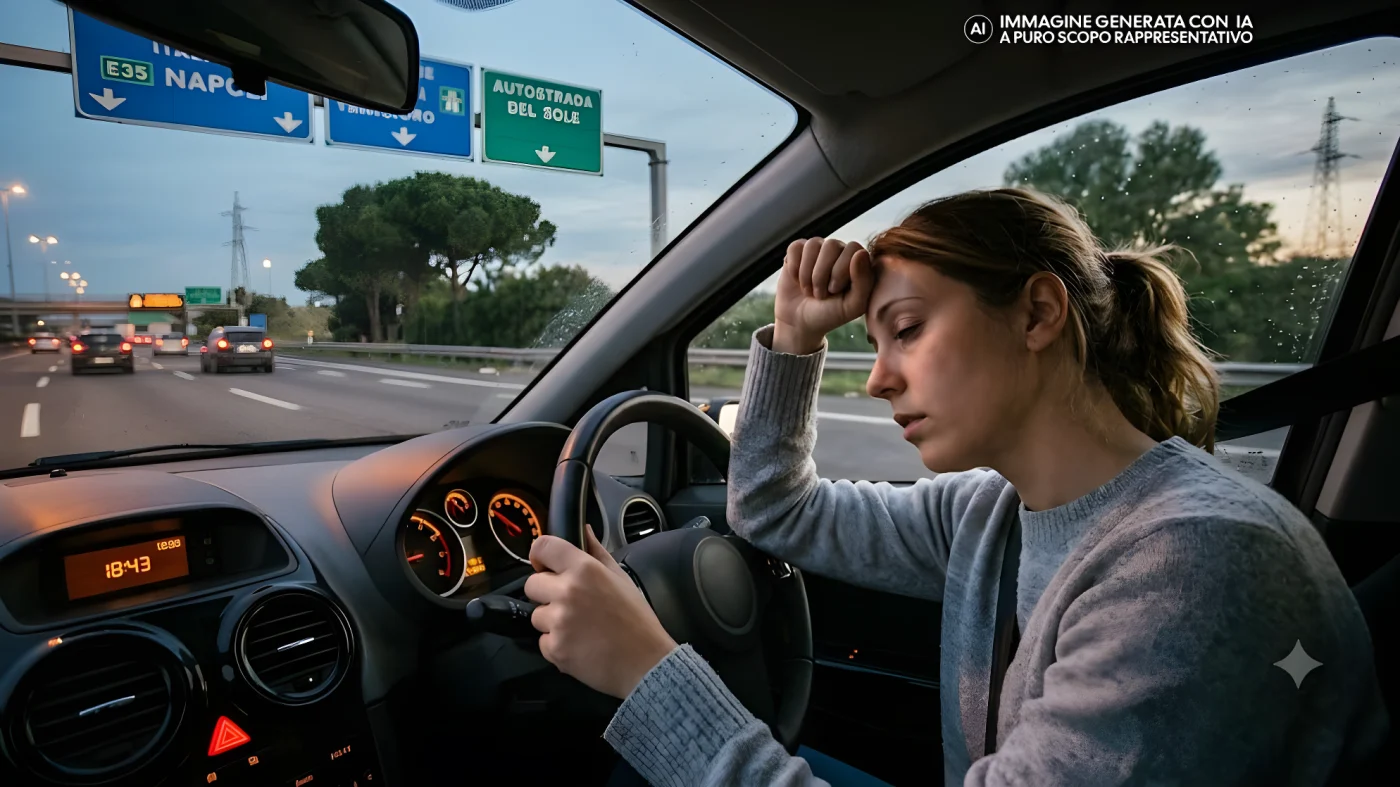 Perché guidare in autostrada fa venire sonno? La scienza svela cosa accade al cervello tra 4 e 7 Hz