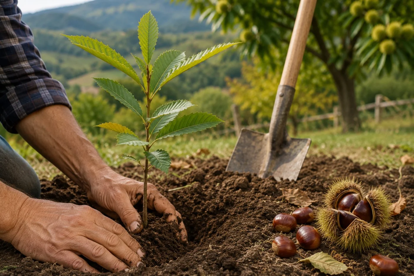 Piantare il castagno: la finestra ideale d'autunno, le esigenze del terreno e le tecniche di coltivazione