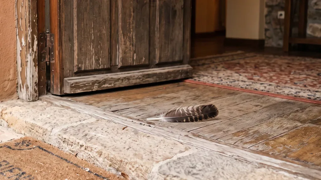 Piuma davanti alla porta di casa: i 5 significati secondo il Feng Shui