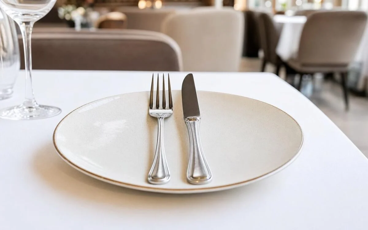 Posate sul piatto al ristorante: quel gesto che tutti facciamo ha un significato preciso che quasi nessuno conosce