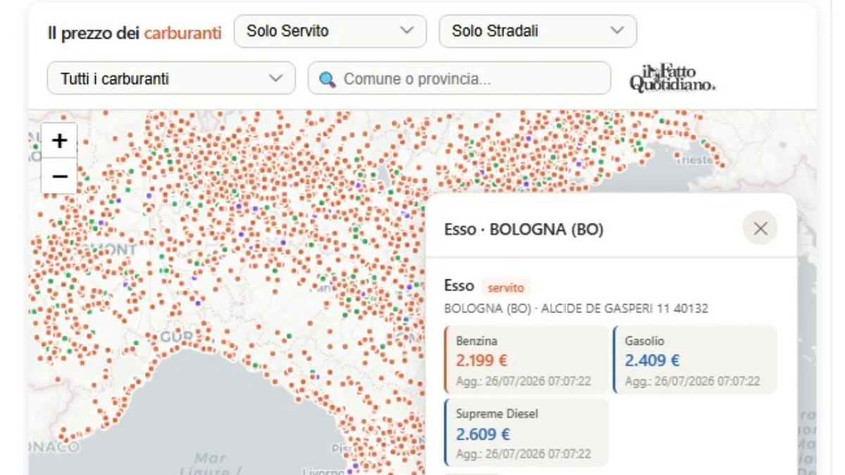 Prezzi carburanti, dal Mimit i dati giornalieri per benzina e diesel: come trovare le pompe più economiche
