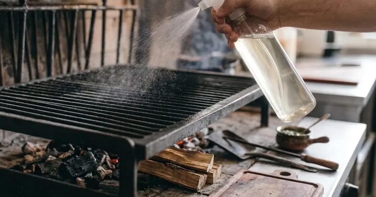 Pulire la griglia con l'aceto bianco: la tecnica prima di accendere la brace
