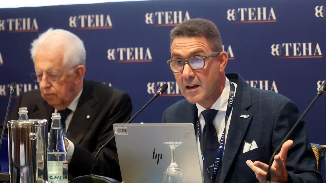 Roberto Vannacci e Mario Monti al Forum TEHA