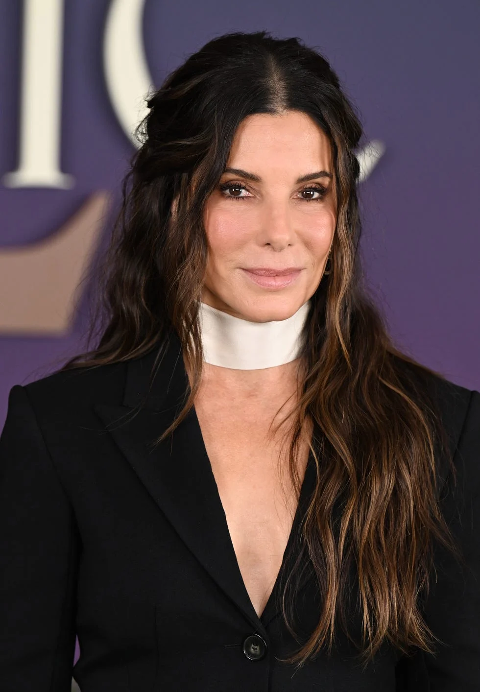 sandra bullock with long hair