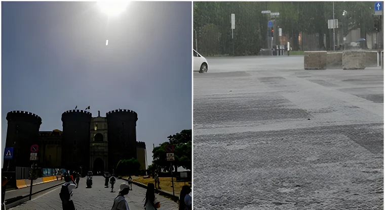 Schermata delle previsioni meteo per l'Italia
