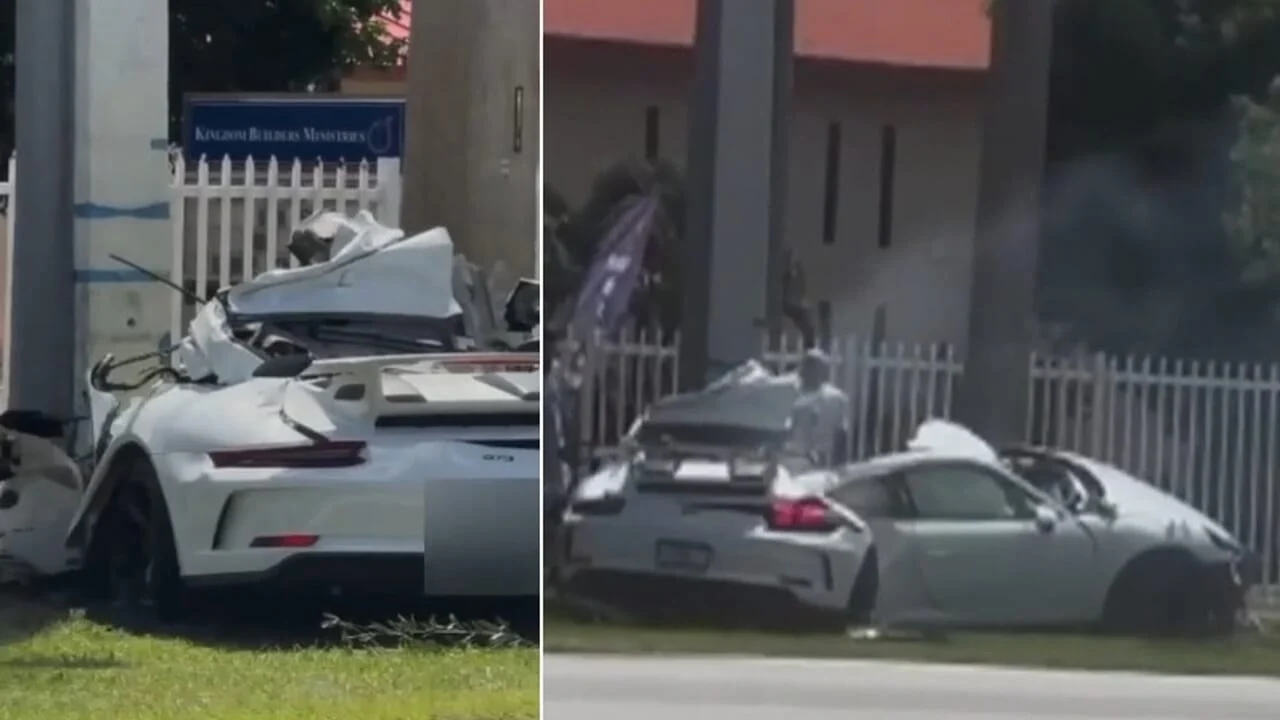 Schianto a Miami a 32 anni: la Porsche si spezza contro un palo, muore Germano Bacchetta