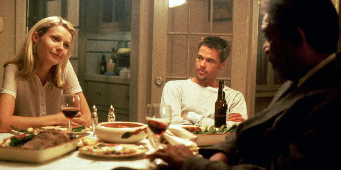 Se7en Tracy Mills and Somerset having dinner together