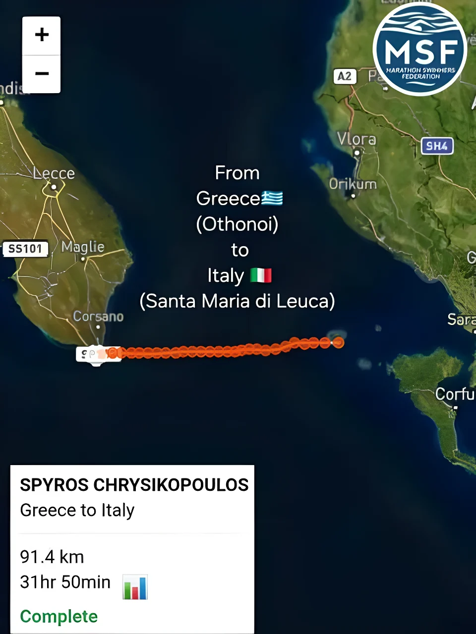 Spyros Chrysikopoulos all'arrivo