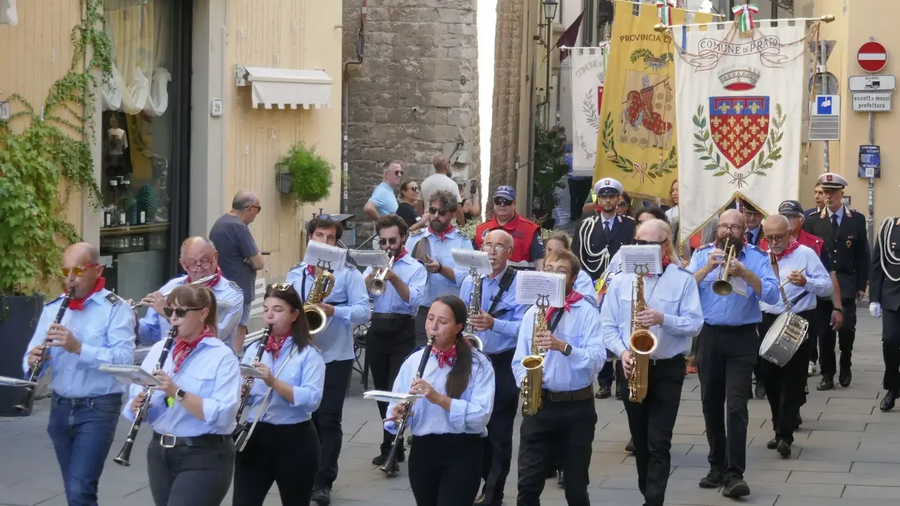 Un momento della festa della Liberazione (Foto Attalmi)