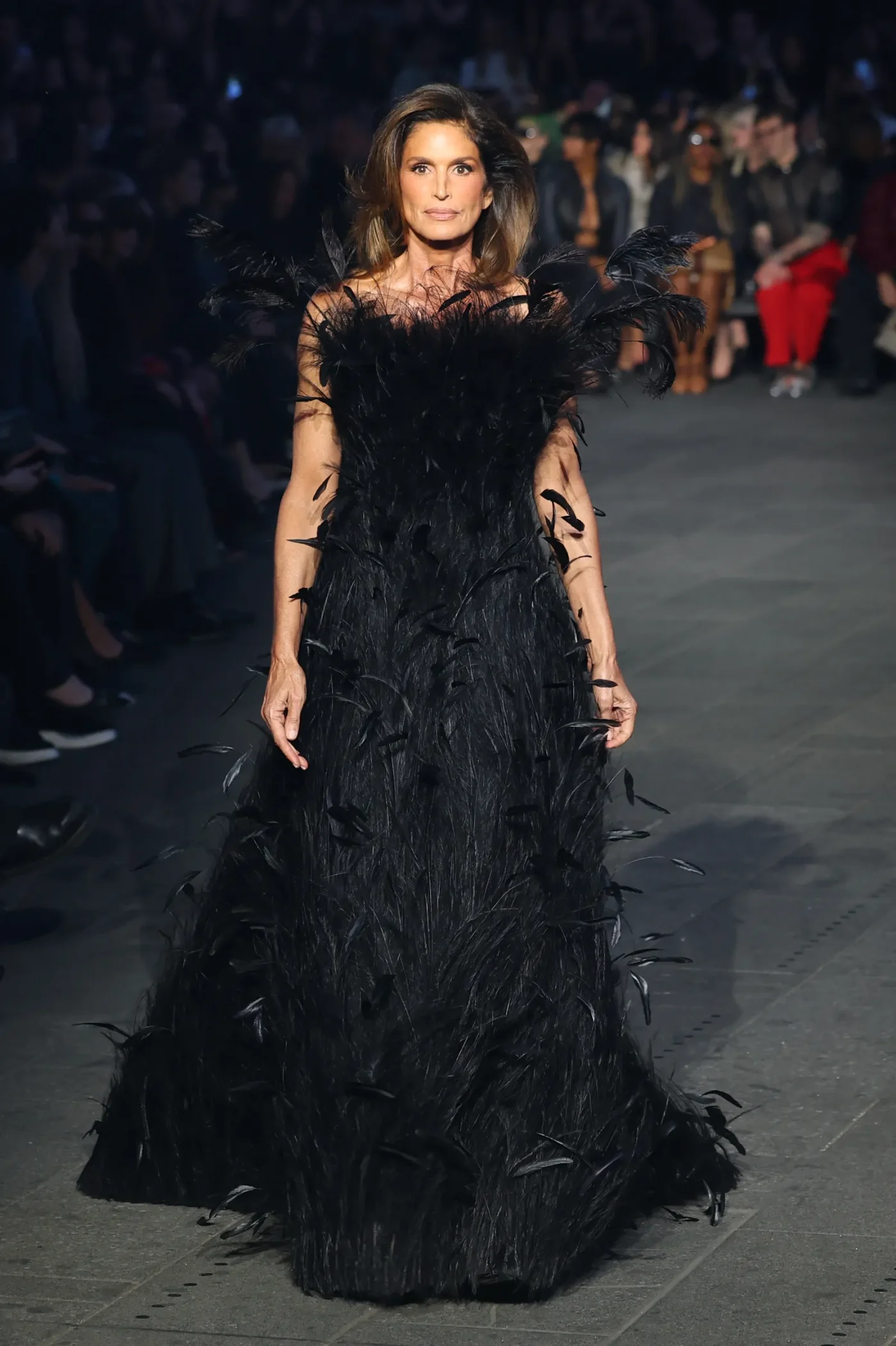 US model Cindy Crawford per Gucci Cruise 2027 a Times Square New York il 16 maggio 2026.