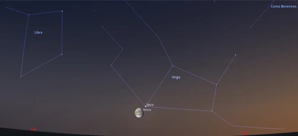 Venere e Spica a 1,6 gradi di distanza: come vedere la congiunzione del 2 settembre 2026