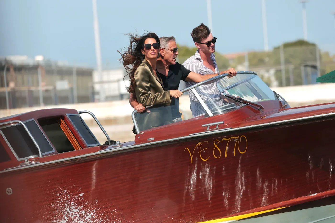 VENICE ITALY SEPTEMBER 01 Amal Clooney and George Clooney
