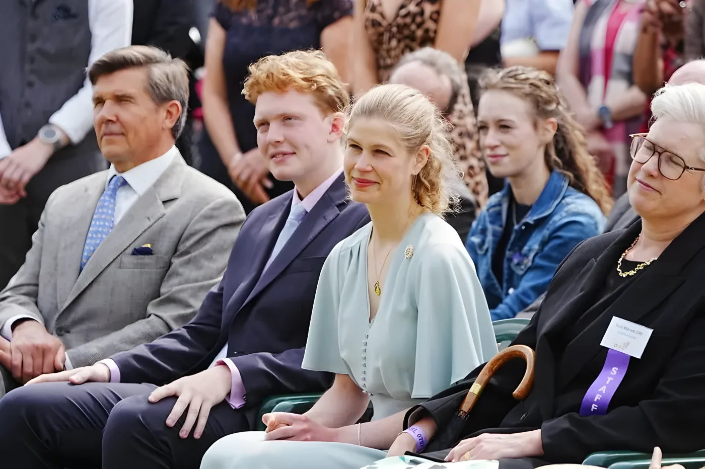 A close-up photo of Lady Louise and her boyfriend