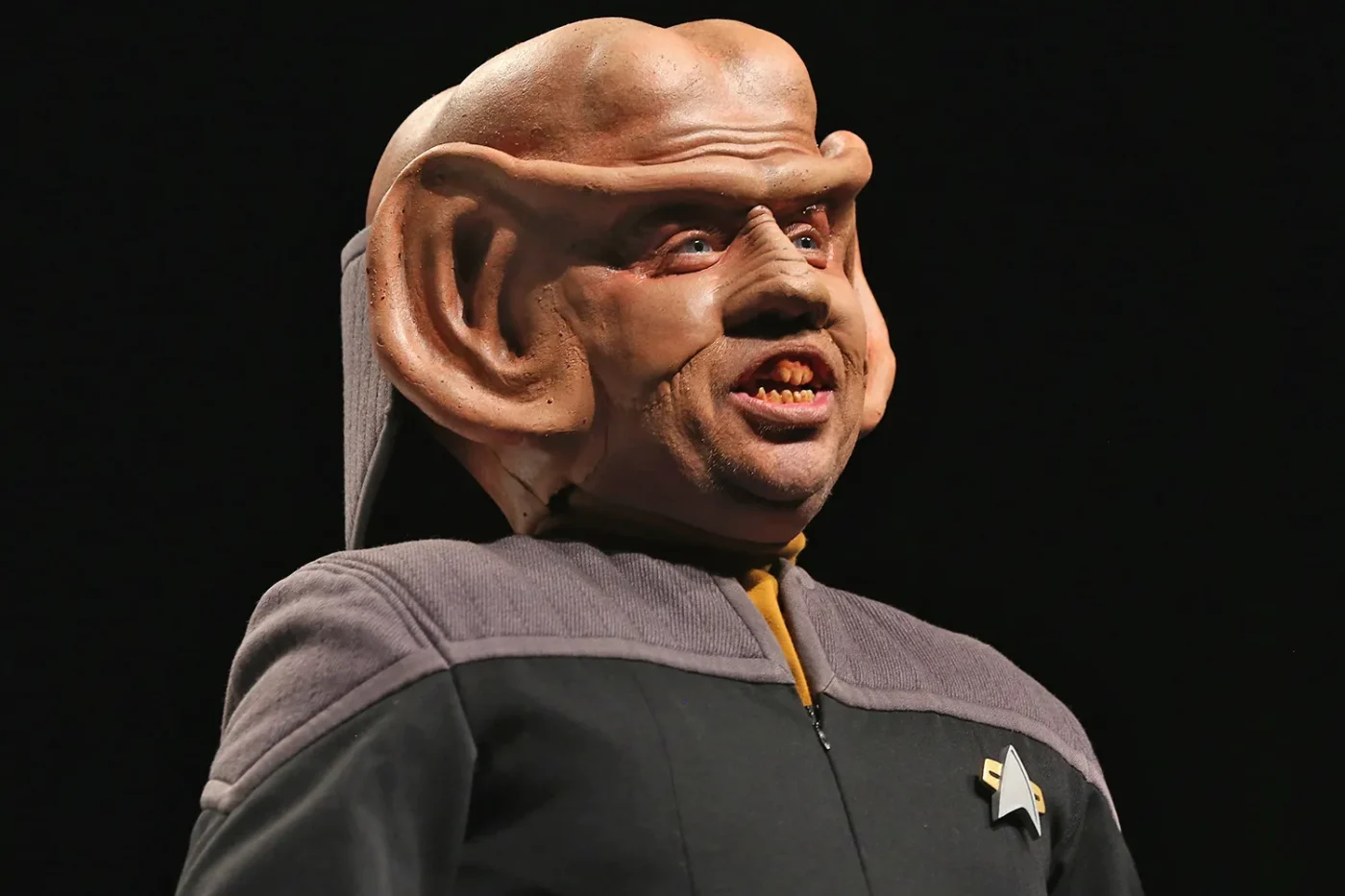 Actor Aron Eisenberg, dressed as the character Nog from the