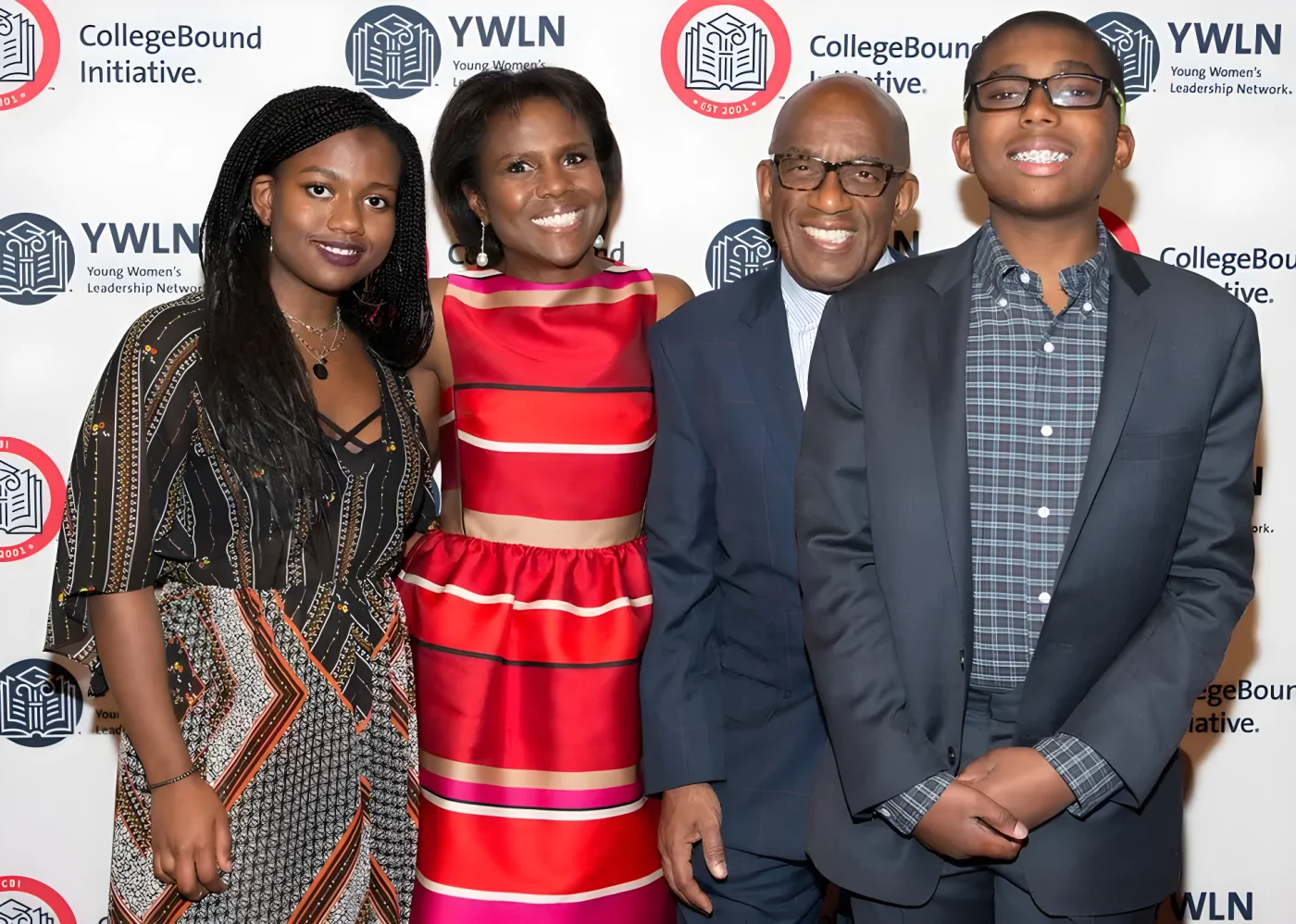 al roker and deborah roberts with children nick and leila
