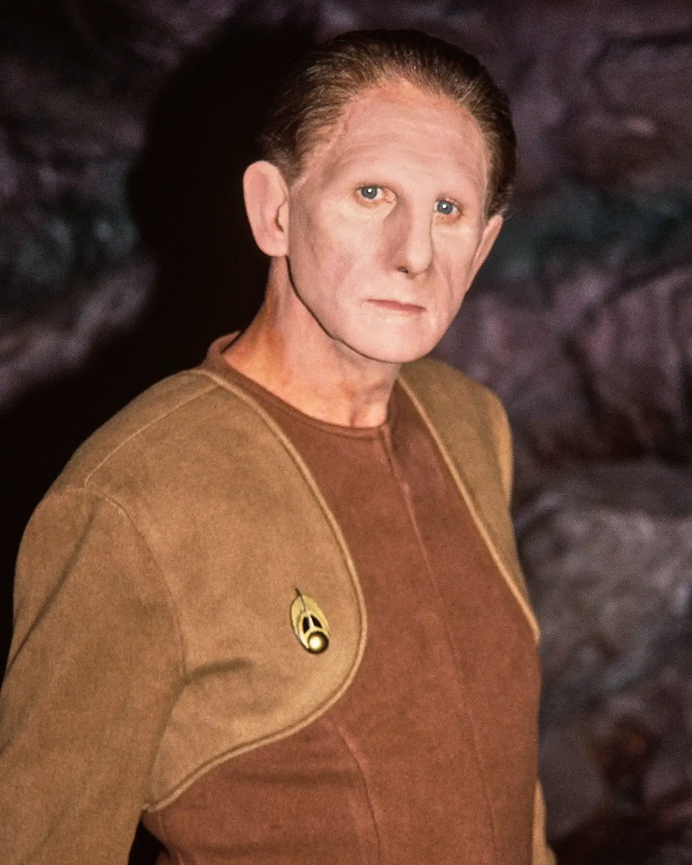 American actor Rene Auberjonois, wearing his
