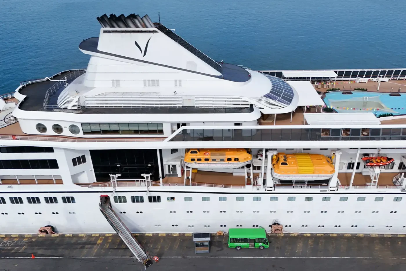An aerial view shows the Villa Vie Residences