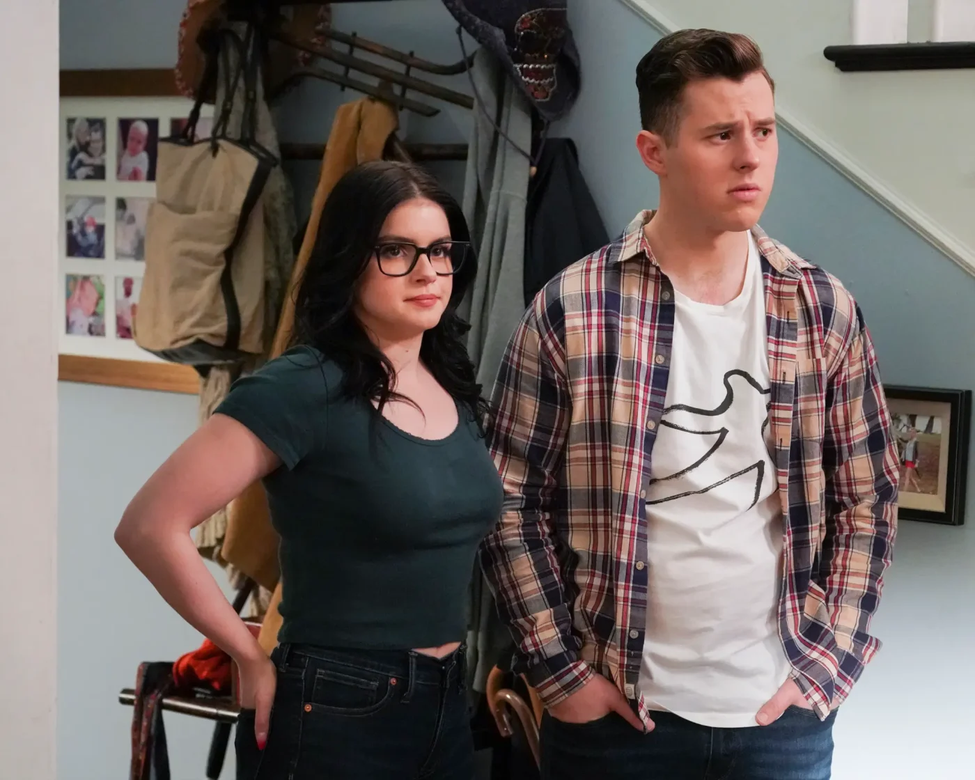 Ariel Winter and Nolan Gould in Modern Family.