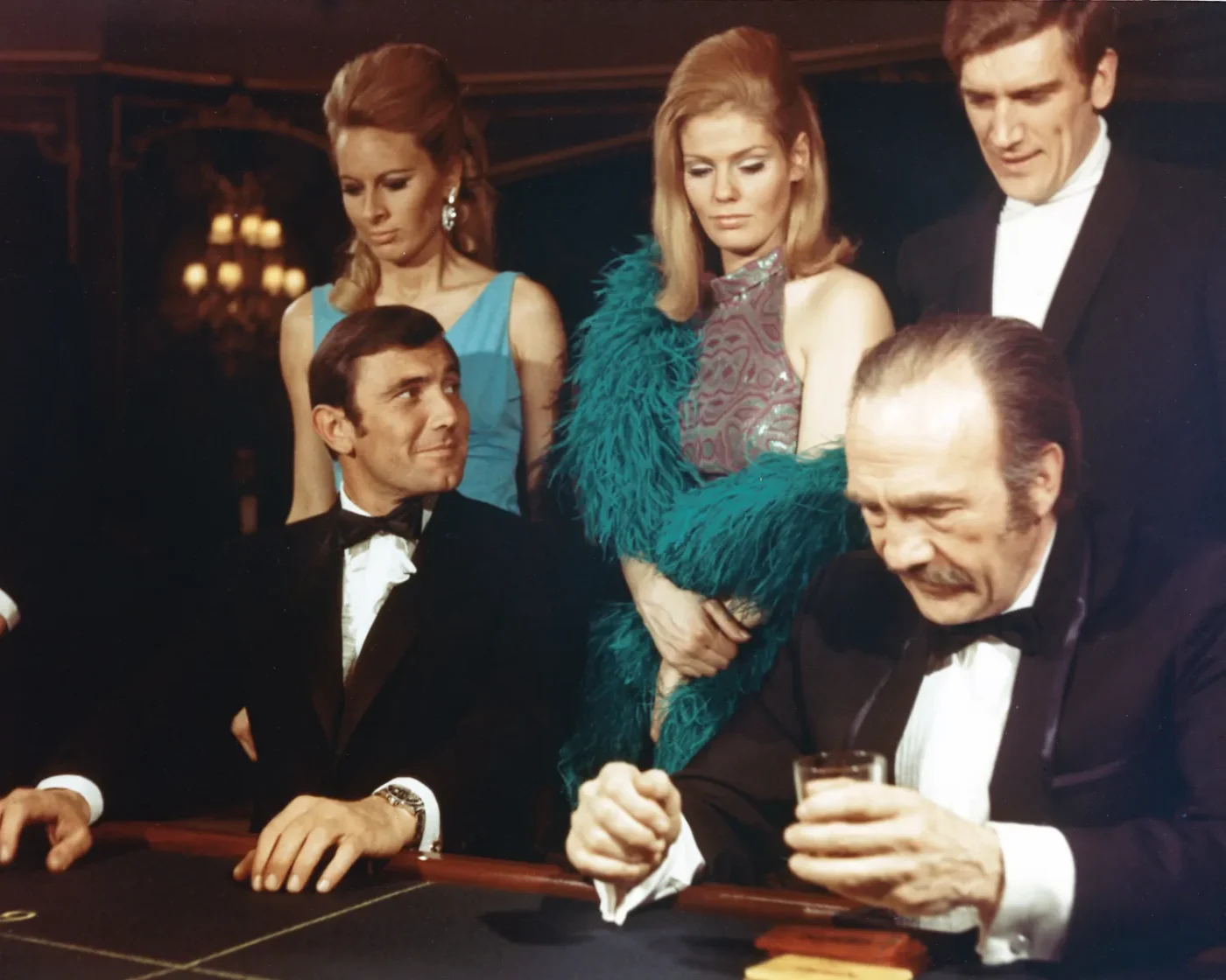 Australian actor George Lazenby as James Bond in the film