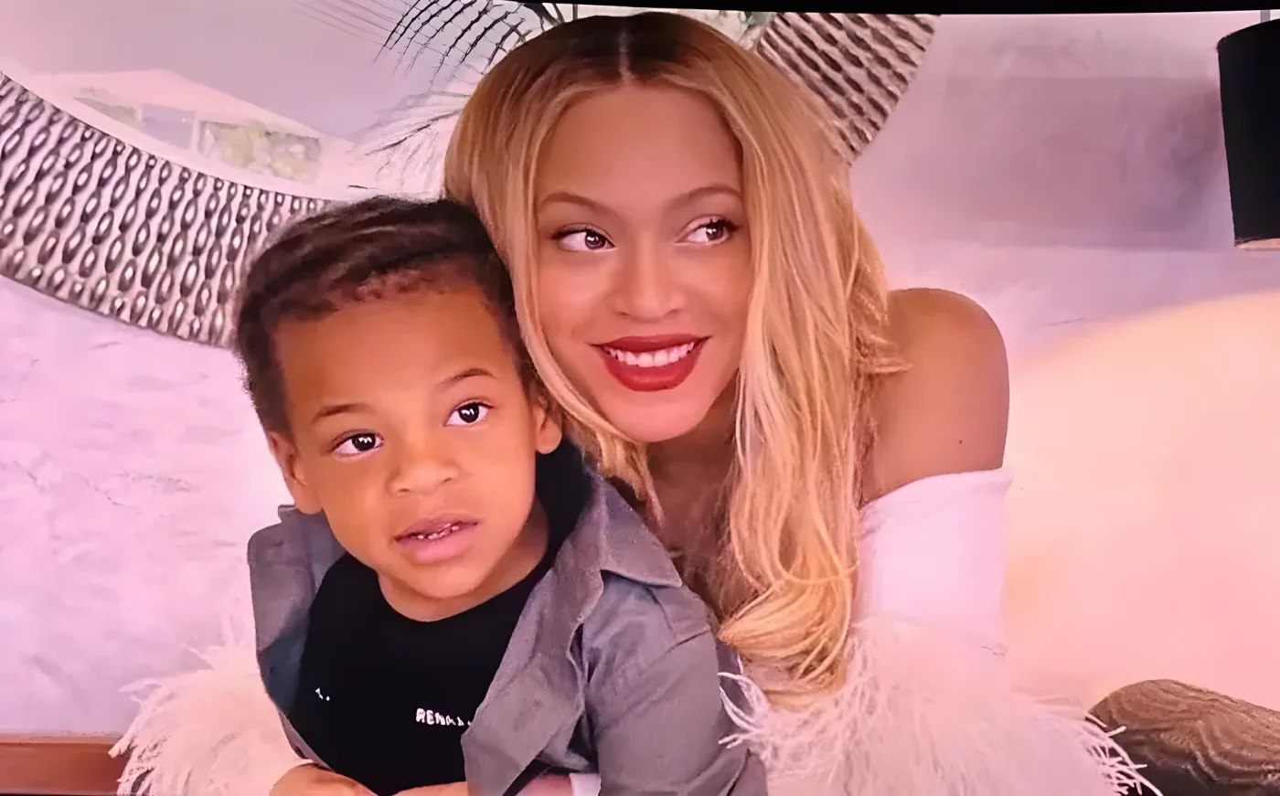 Beyoncé holds her son Sir in a snippet from "Renaissance: A Film by Beyoncé"