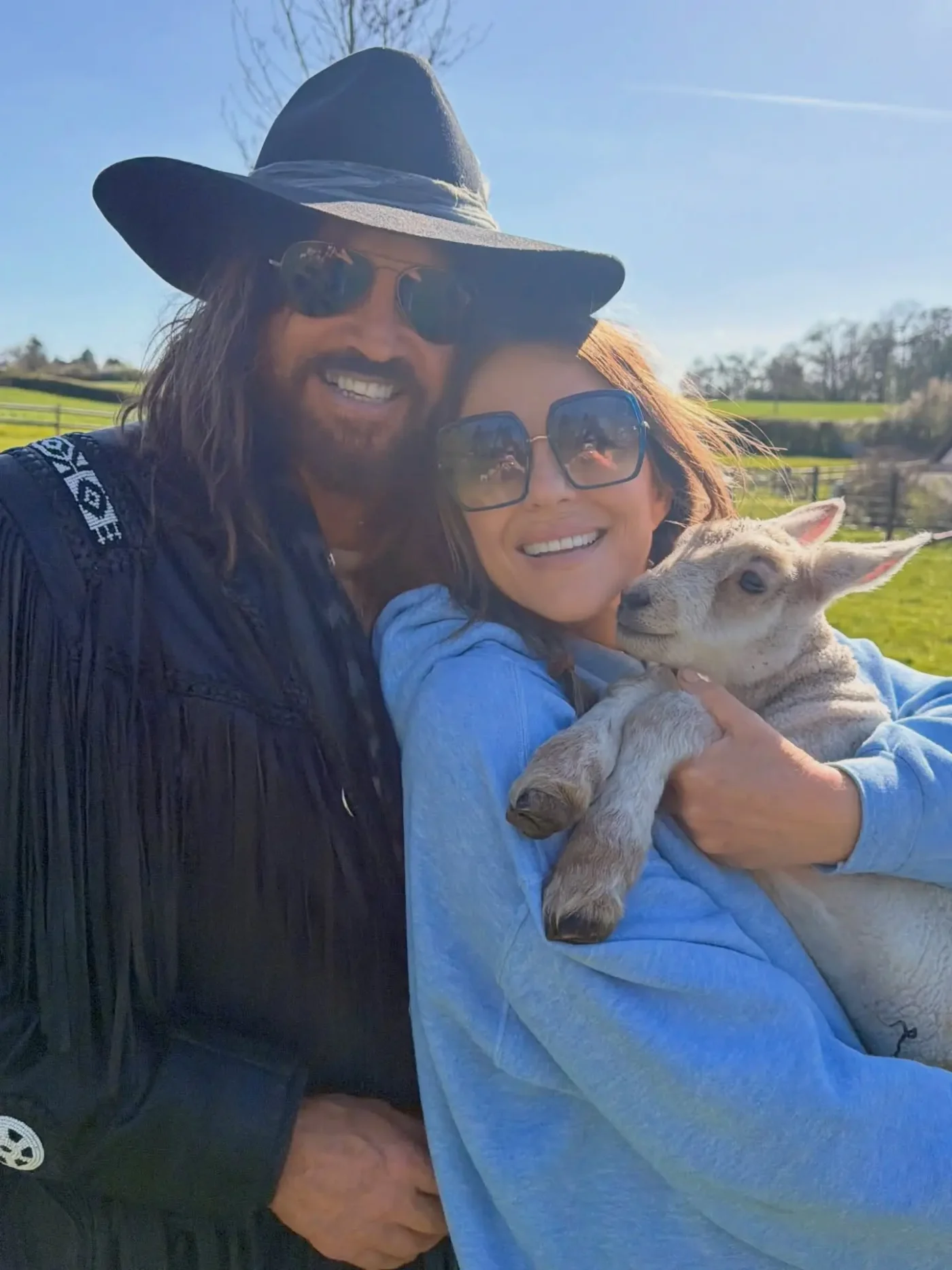 Billy Ray Cyrus and Elizabeth Hurley
