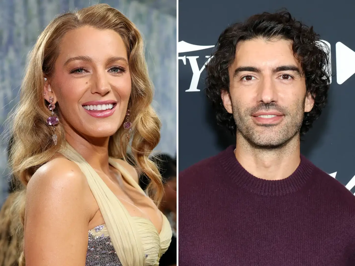Blake Lively and Justin Baldoni side by side