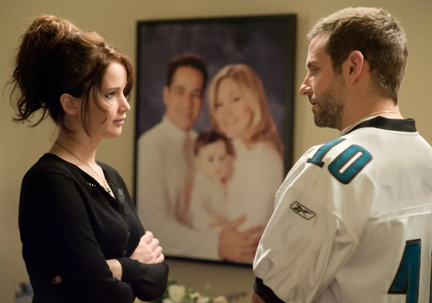 Bradley Cooper, Jennifer Lawrence in