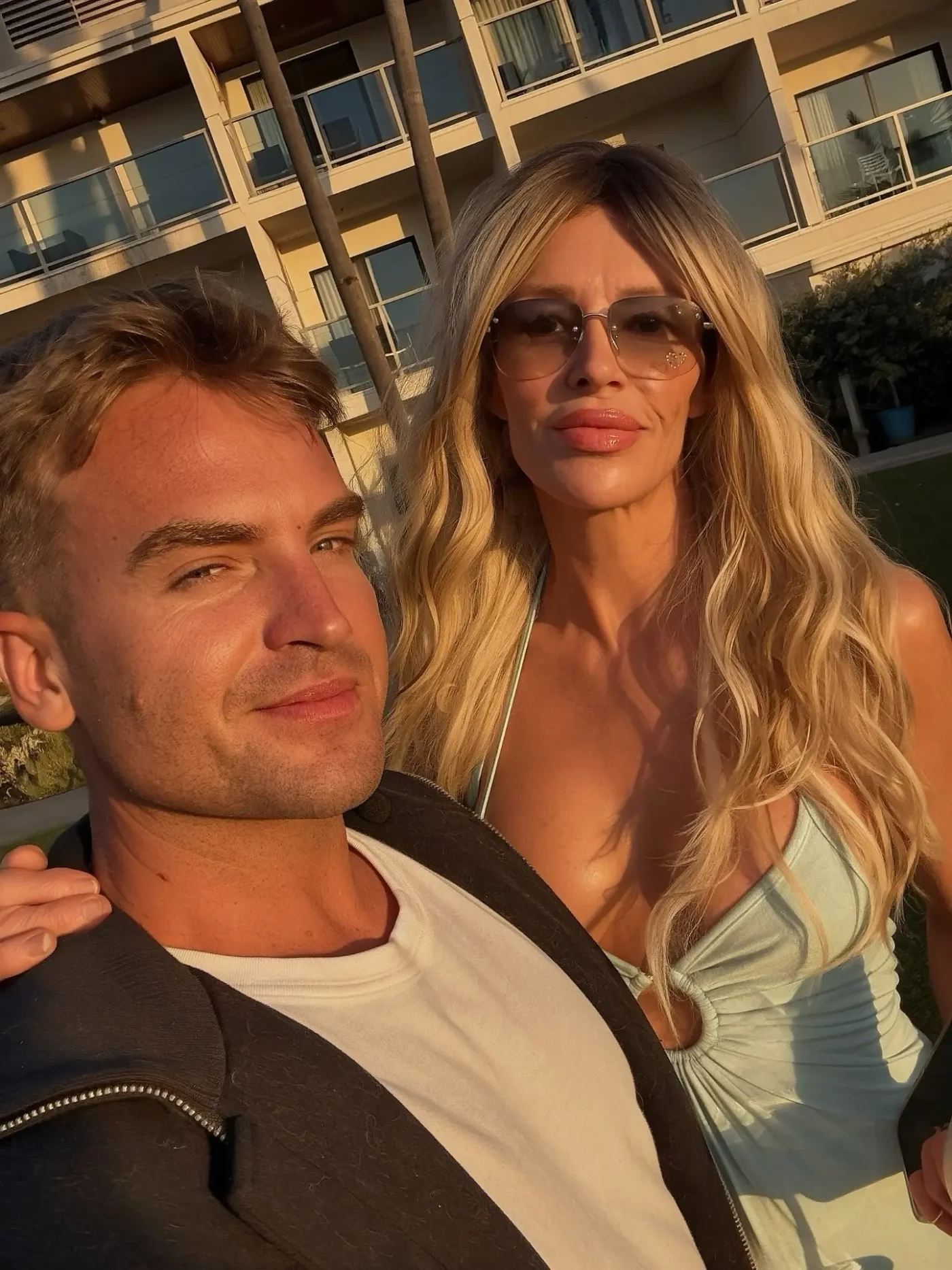 Brandi Glanville and podcast co-host James Maas outdoors.