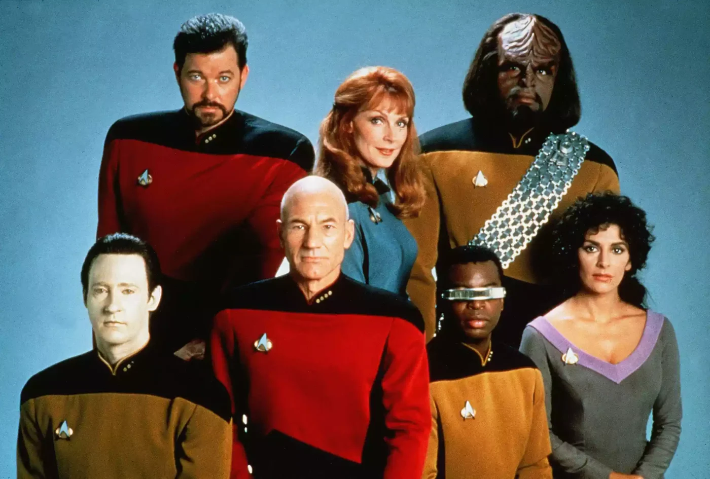 Brent Spiner, Jonathan Frakes, Patrick Stewart, Gates McFadden, Le Var Burton, Michael Dorn, Marina Sirtis