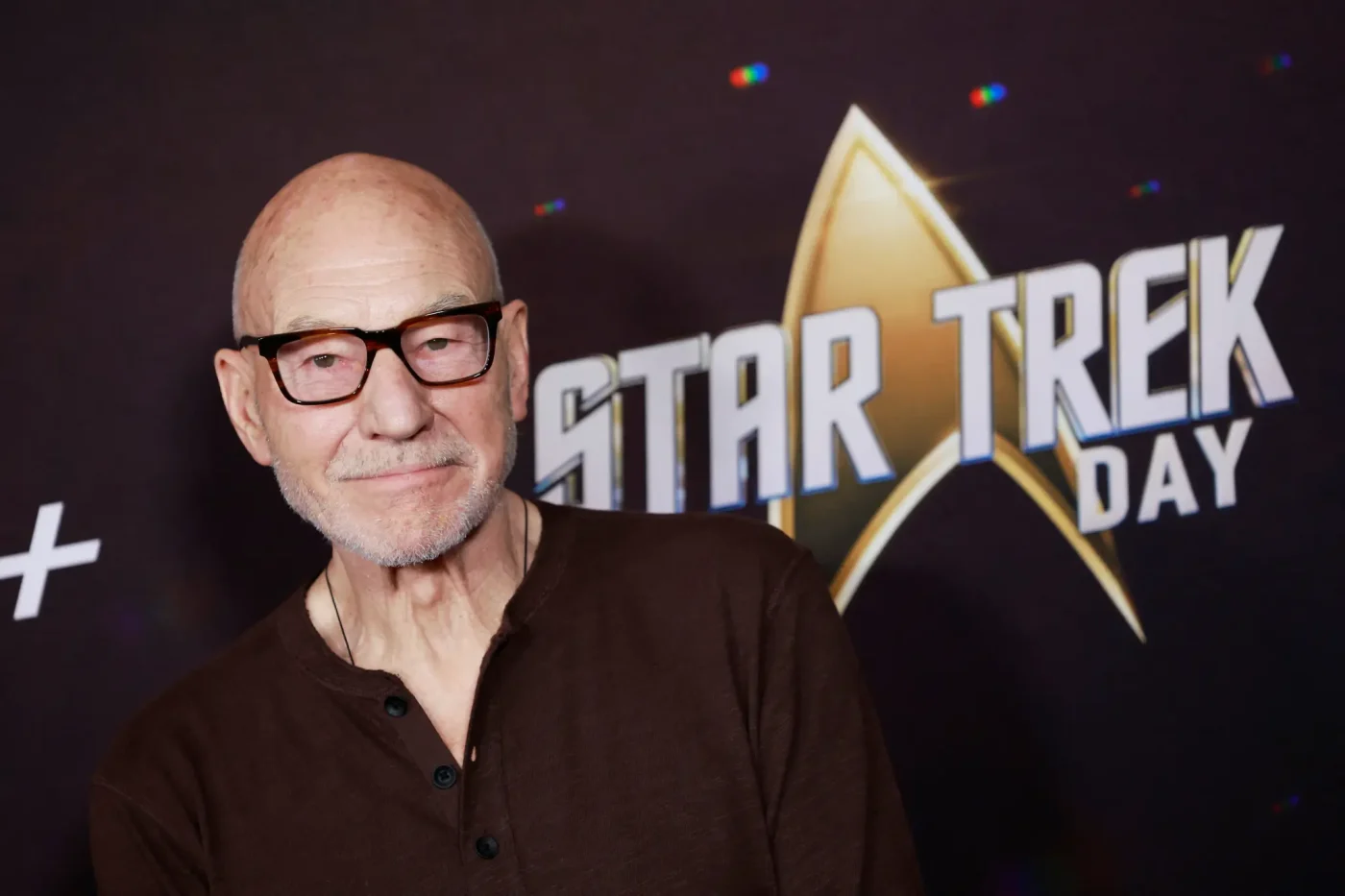 British actor Sir Patrick Stewart at the Paramount+ Star Trek Day event.