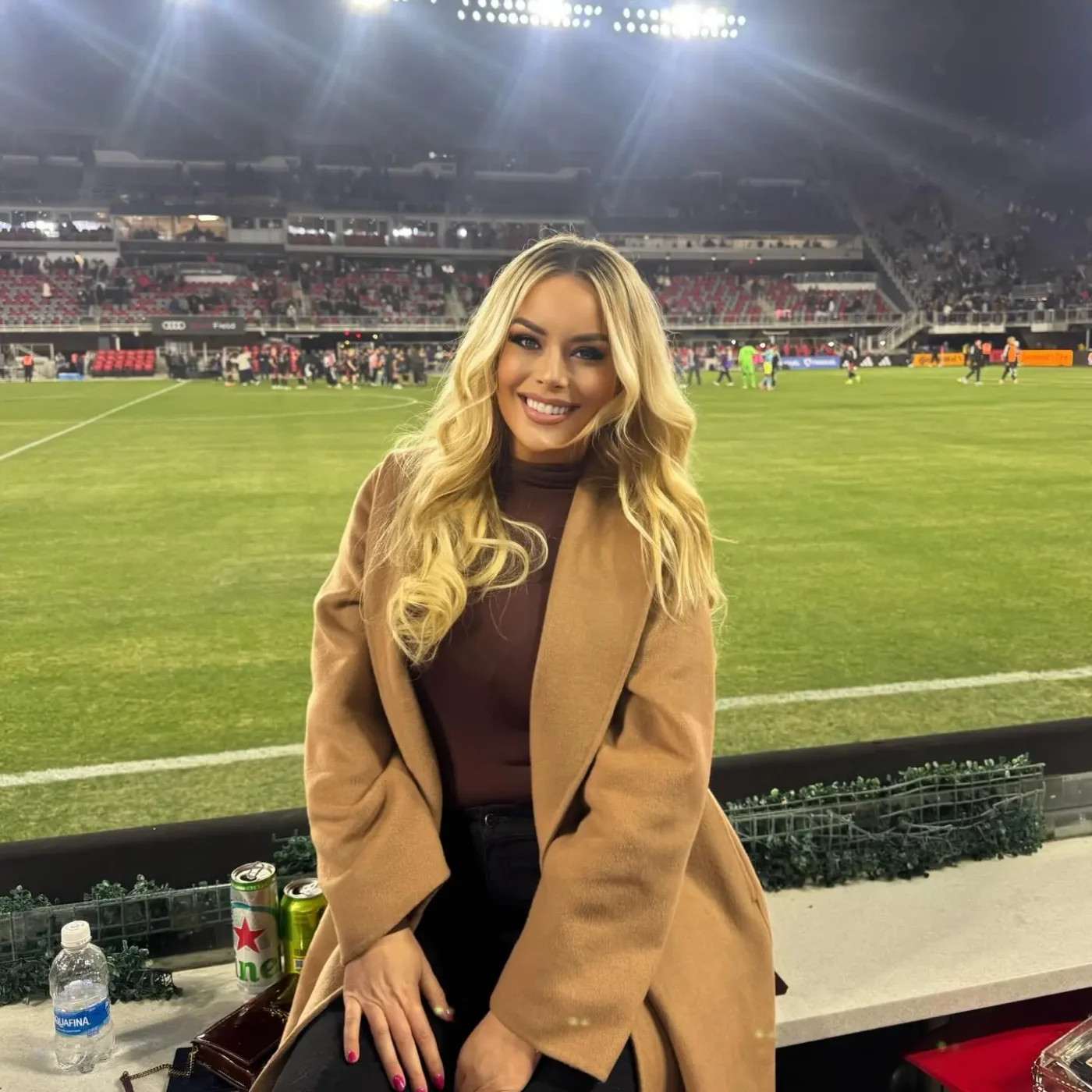 Britt McHenry at a stadium.