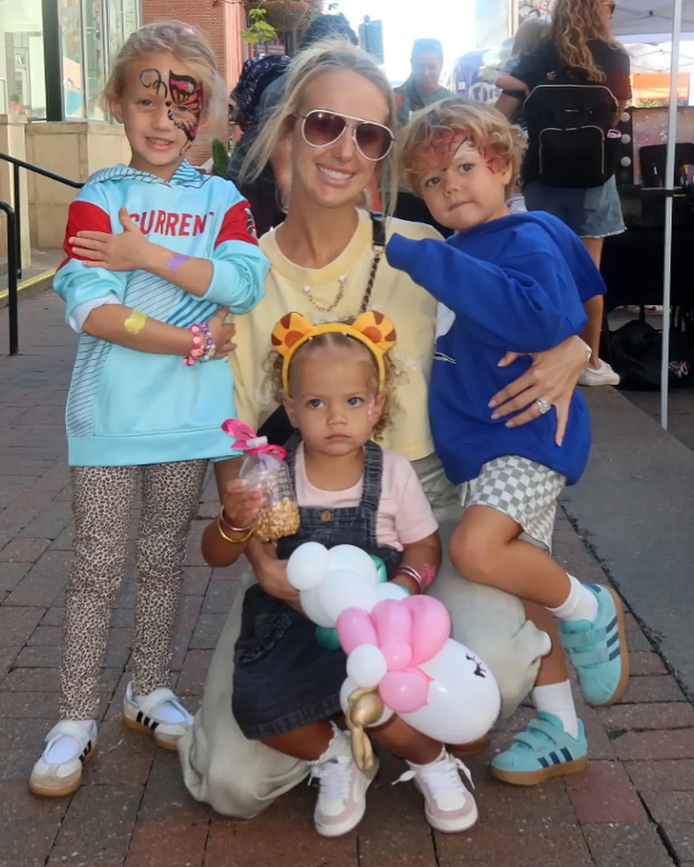 Brittany Mahomes kids pose with pumpkins in cute Halloween pics