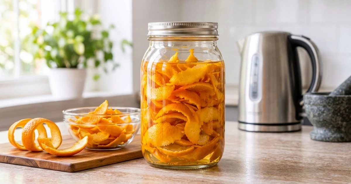 Bucce di arancia e aceto bianco: la ricetta del detergente fai-da-te