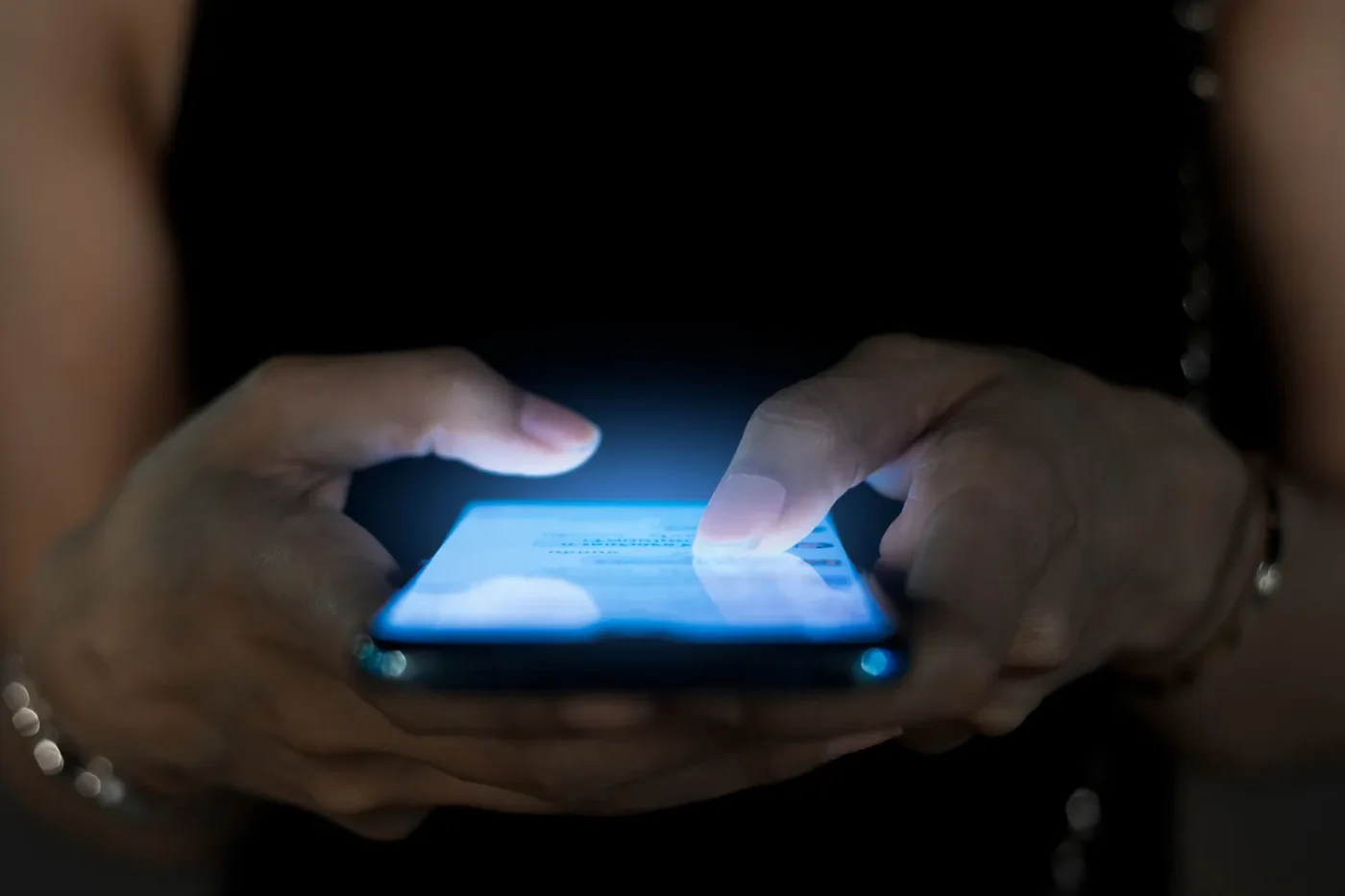 businesswoman using smart phone ,Social, media, Marketing concept