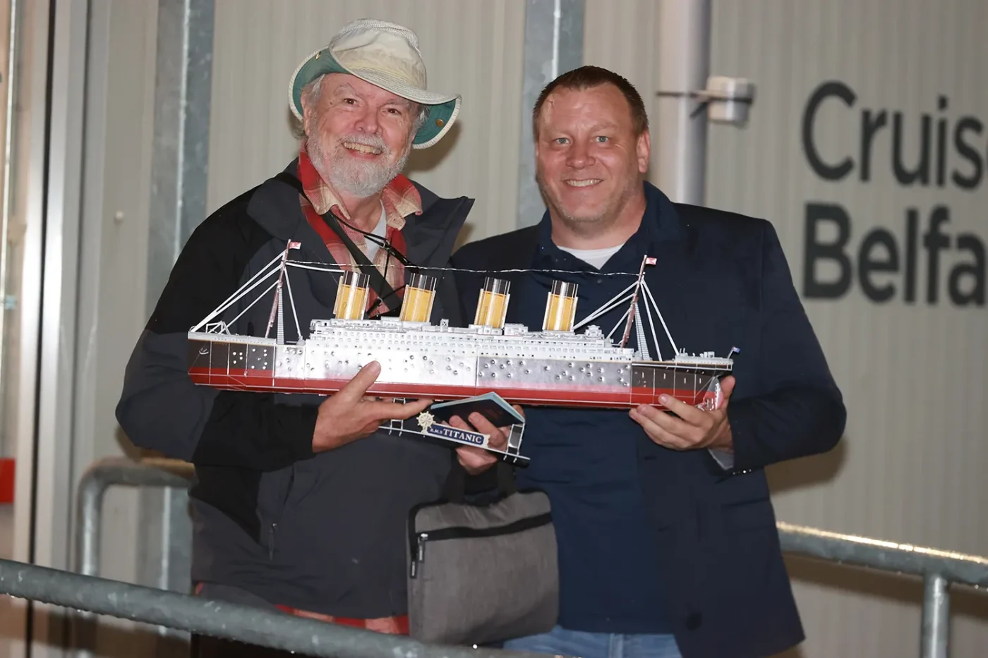 CEO of Villa Vie Residences Mikael Petterson with passenger Andy Garrison