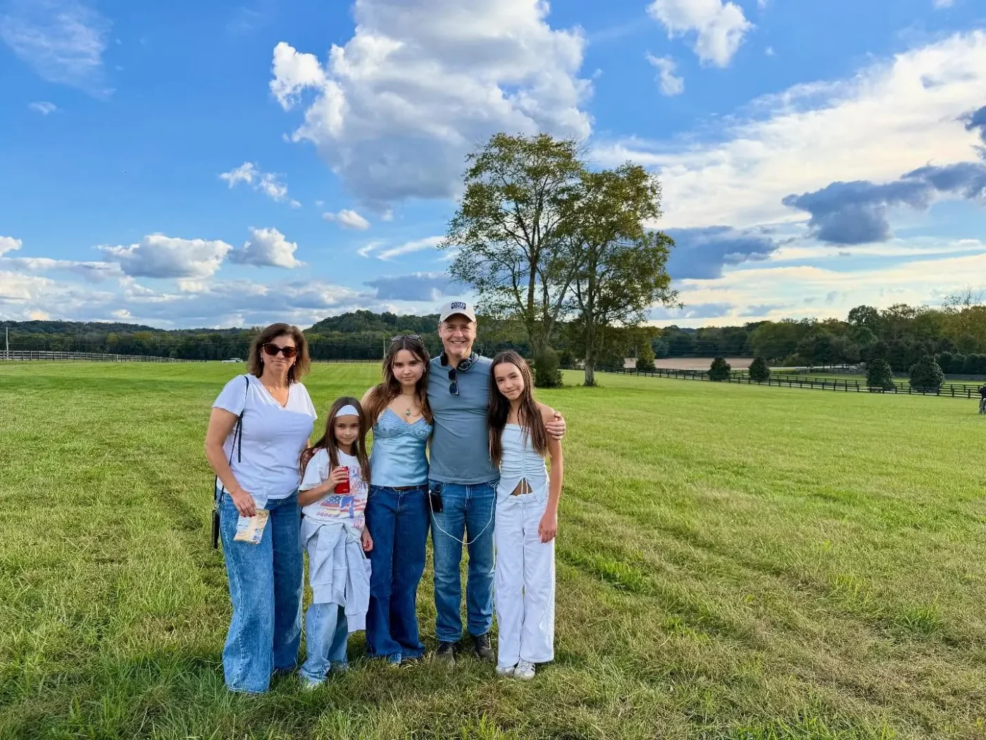 Chad Lowe and family - wife Kim, daughters Mabel, Fiona, Nixie.