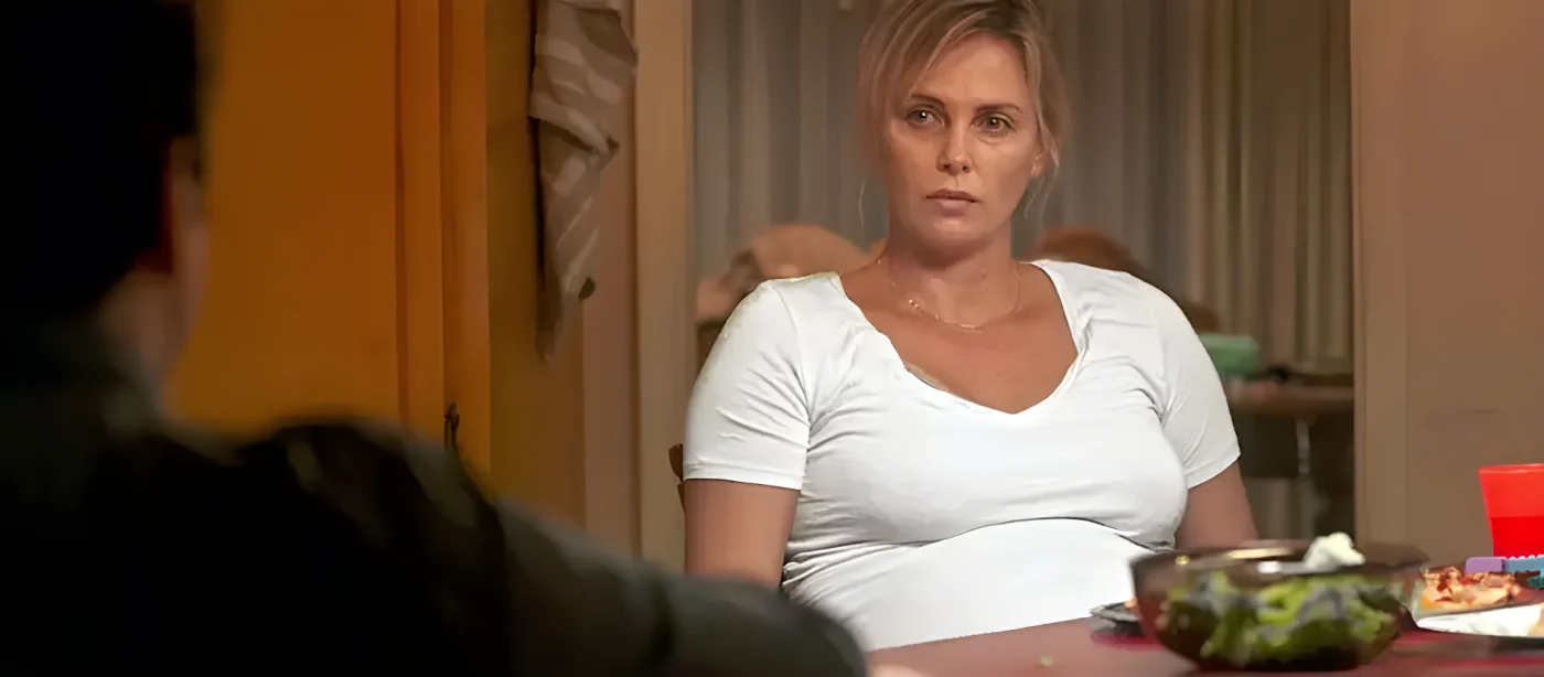 Charlize Theron as Marlo Moreau in 2018's Tully