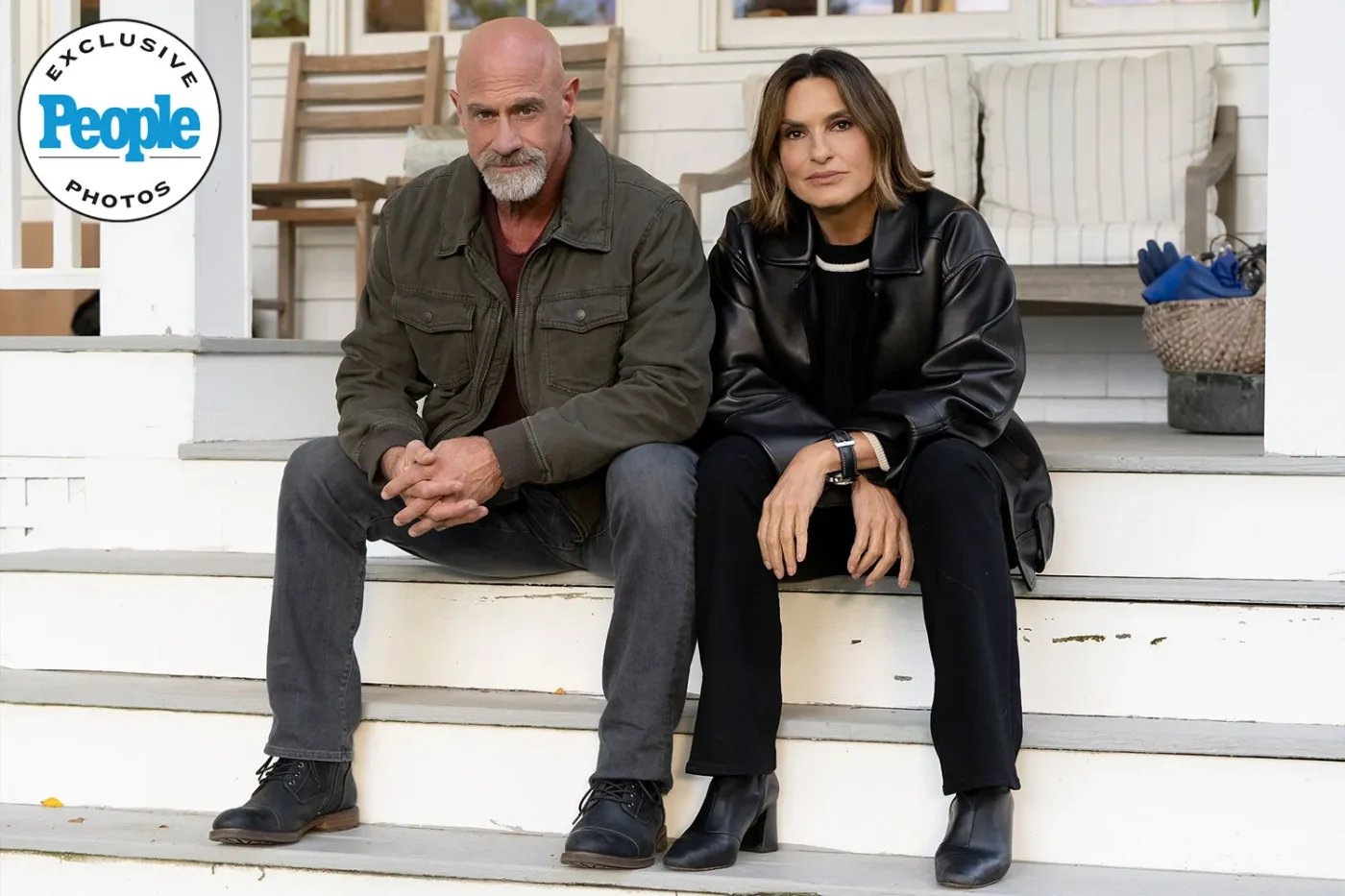 Chris Meloni and Mariska Hargitay 600th ep of Law & Order SVU.