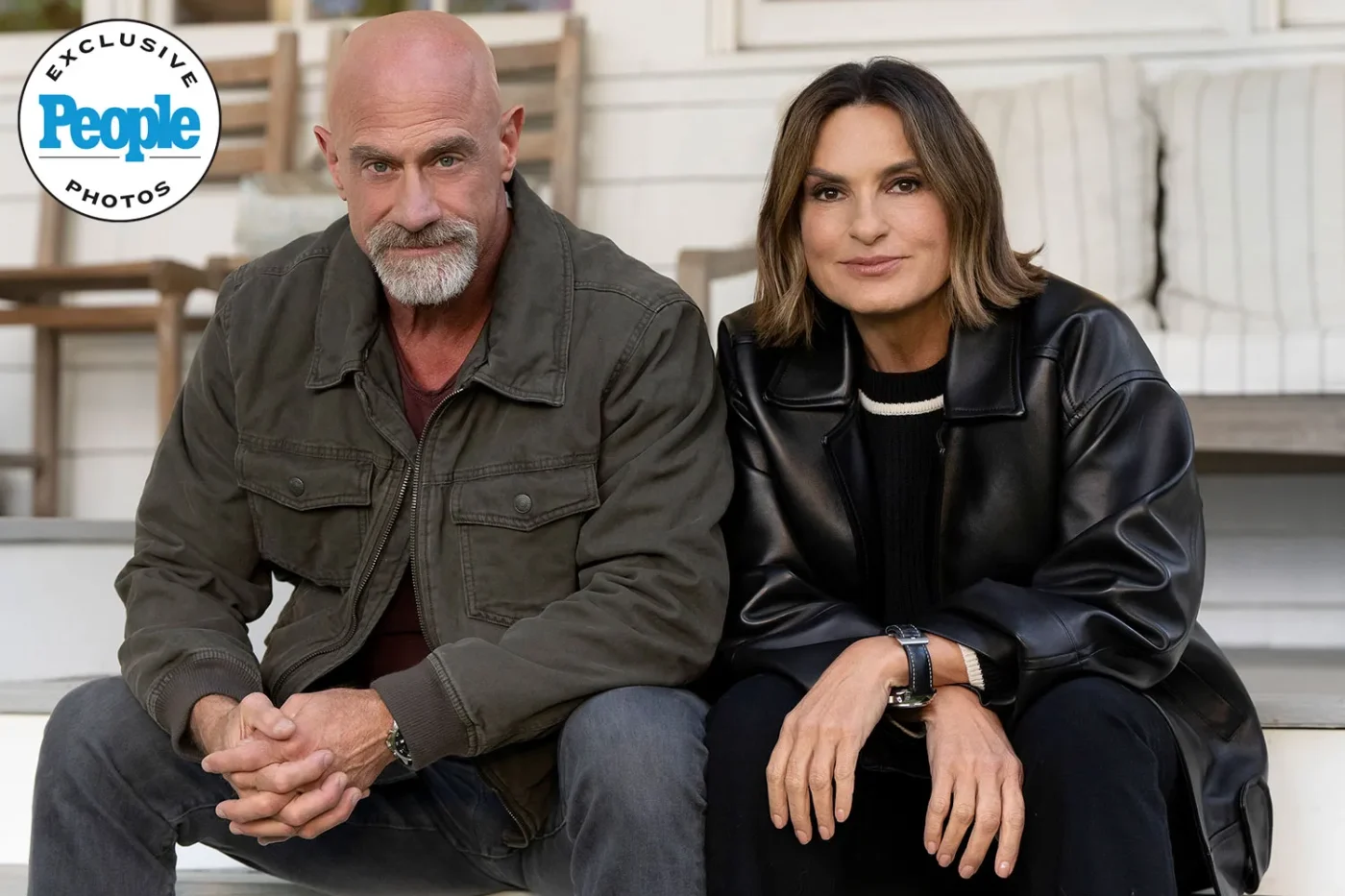 Chris Meloni and Mariska Hargitay 600th ep of Law & Order SVU.