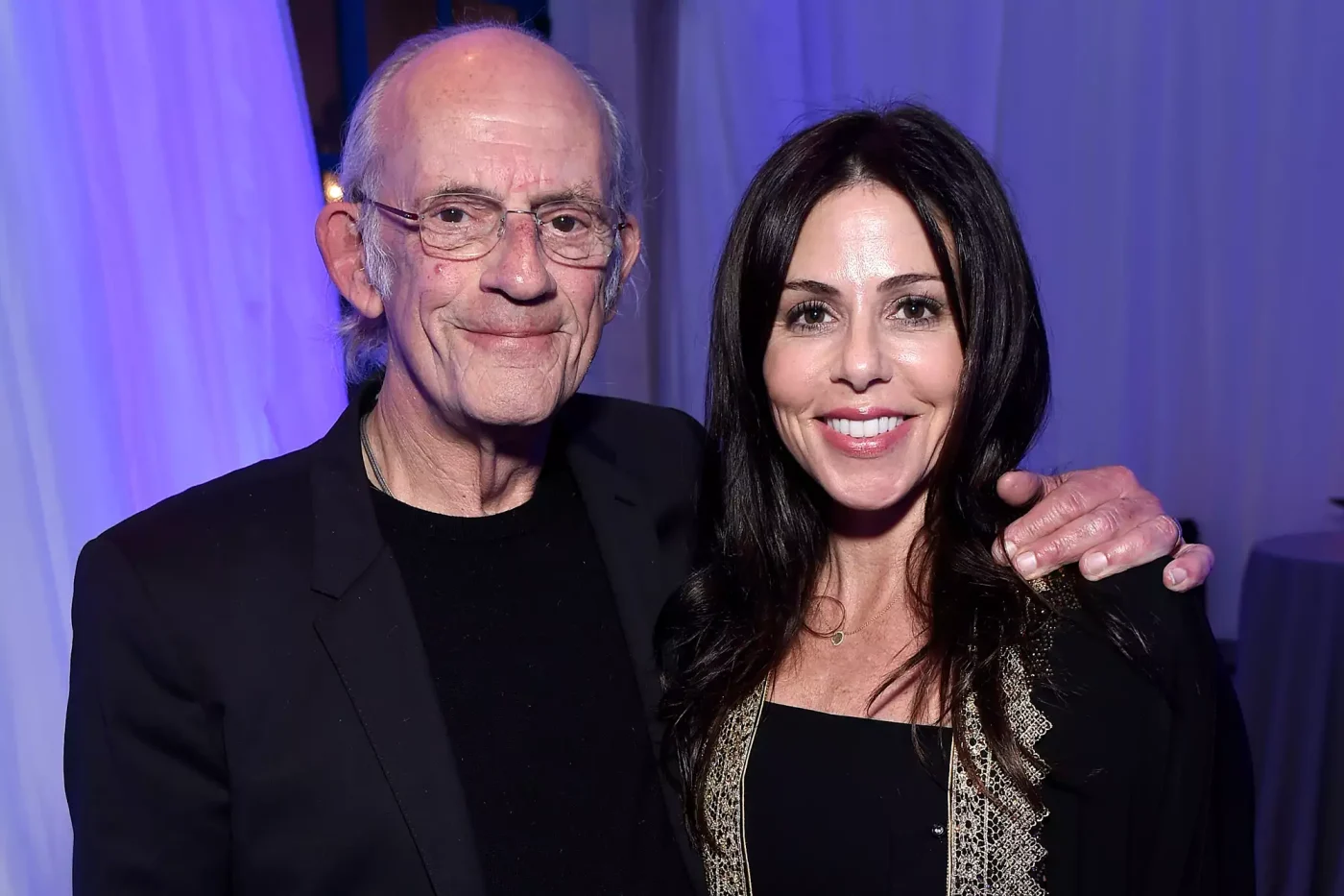 Christopher Lloyd and Lisa Lloyd attend the VIP Private Reception during the 32nd Santa Barbara International Film Festival on February 4, 2017 in Santa Barbara.