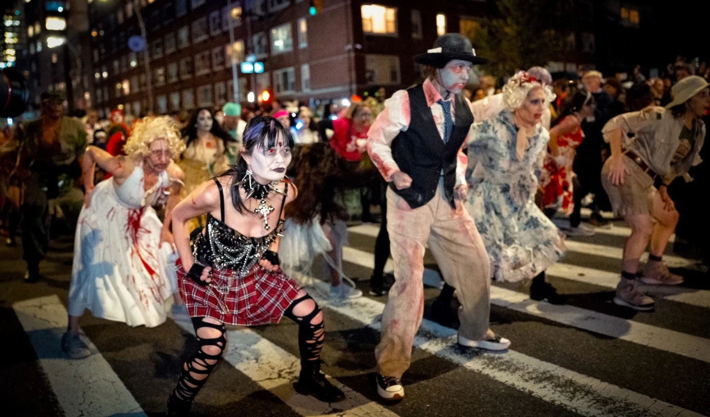 Costumed participants in the New York City Village Halloween Parade