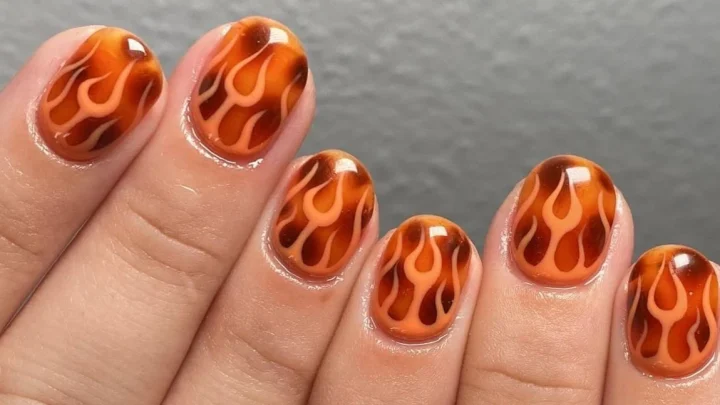 12 Daring Flame Nail Art Designs Proving Fiery Manicures Are Taking Over Salons