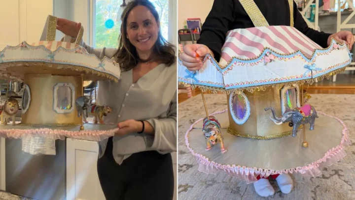 A Mom Built a Fully Wearable Merry-Go-Round Halloween Costume for $50, Then Had to Defend It Against Internet Critics