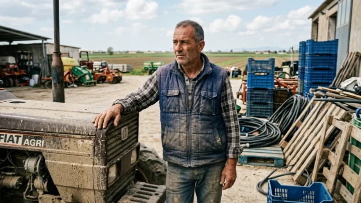 Agricoltori riuniti per organizzare la protesta contro i rincari e la crisi dei prezzi