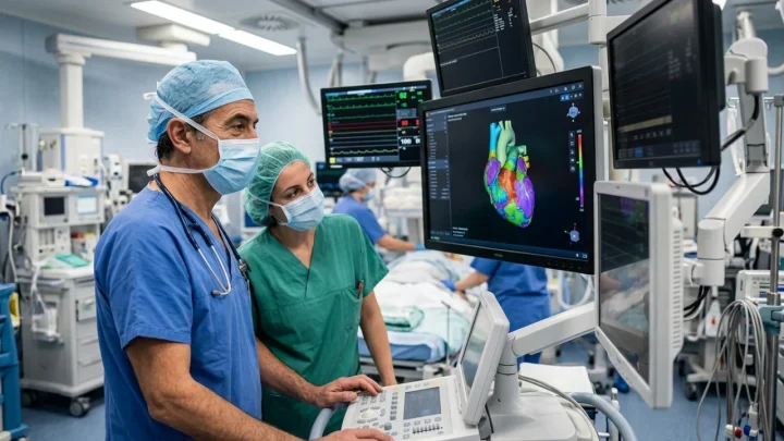 Ricostruzione virtuale tridimensionale del cuore per ablazione cardiaca senza raggi X