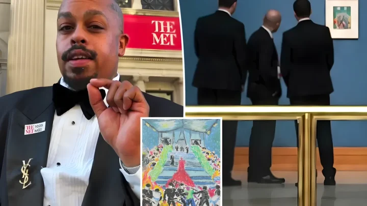 Artist Uses Stroller and Loud Audio Distraction to Smuggle Crayon Protest Drawing Onto Met Museum Walls